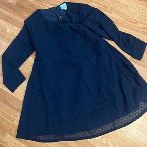 Cece sheer and lined babydoll dress